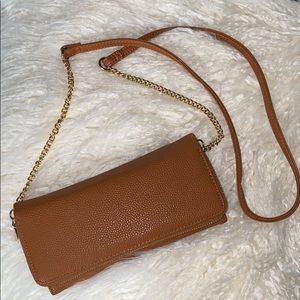Tan purse/ clutch